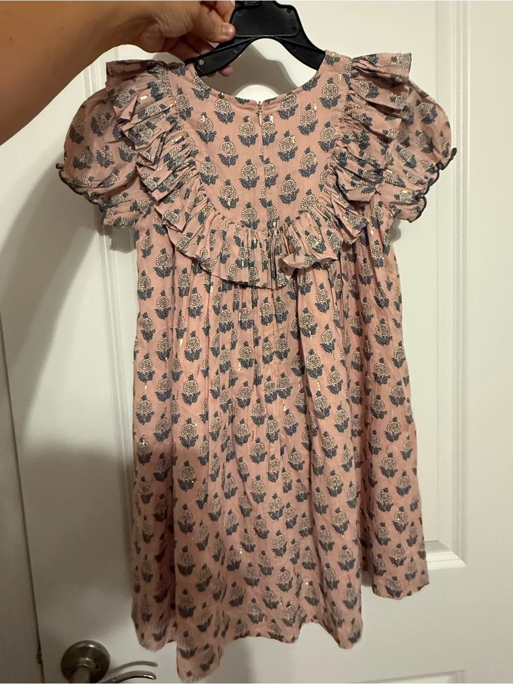 Pink Chicken New York Girls Floral Ruffle Dress Size 7Y